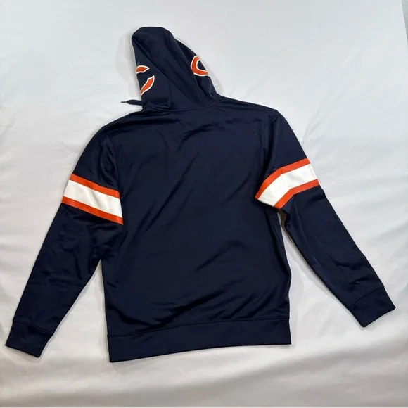 Majestic Navy Hoodie with Orange Bears Logo - Picture 2 of 6
